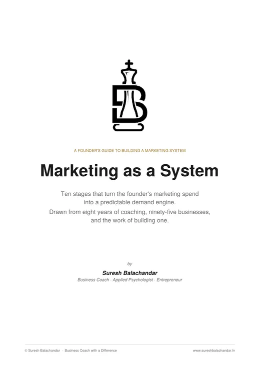 The first page of Marketing as a System
