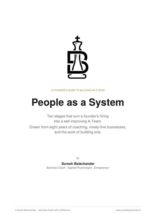 The first page of People as a System