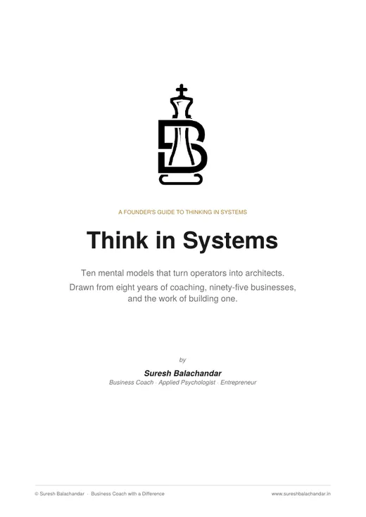 The first page of Think in Systems